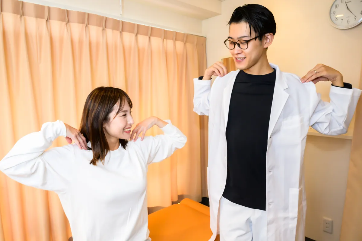 院内での指導の様子